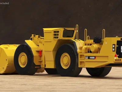 Mining Loader Cat R1600H Rigged 3D model by 3dmi