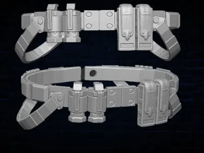 Anti Hero Belt 3D printable File for Action Figures 3D print model purchase