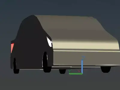 Hundai Accent Low-poly 3D model