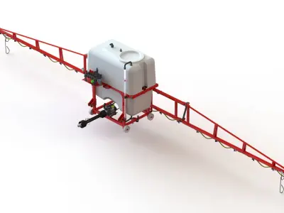 WG 0015 - Mounted boom sprayer 9000 3D model