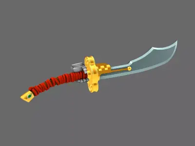 Space Mongols Guan Dao Energy Sword LEFT 3D print model