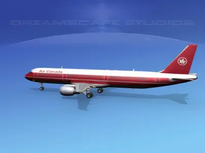 Airbus A321 Air Canada 1 3D model