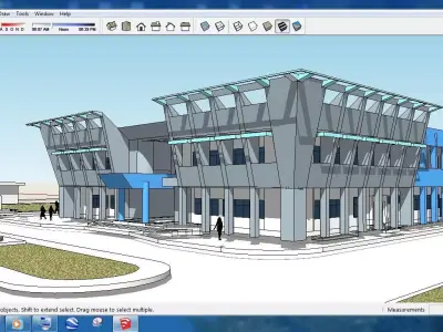 Sketchup Office building OFF3 Free 3D model
