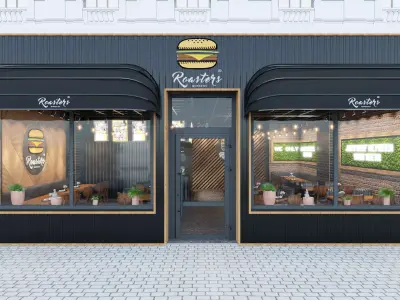 HAMBURGER SHOP 3D model