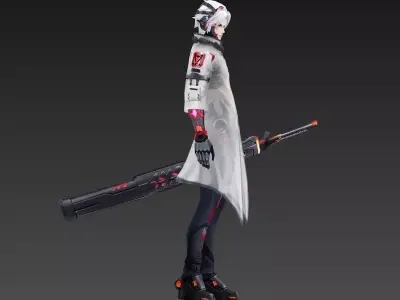 Swordsman 3D Model  3D model