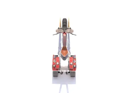 PBR Chopper toy motorcycle 3D model