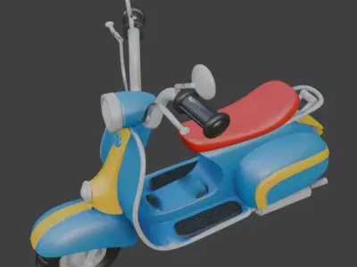 Scooter 3D Model 3D model order