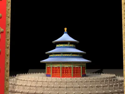 Chinese Beijing temple of heaven  3D model