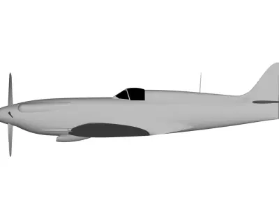 Spitfire F Mk 22 3D model purchase