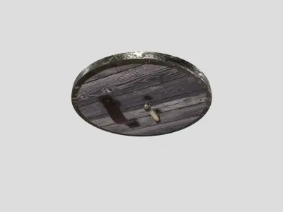 Viking Round Shield Low-poly 3D model buy