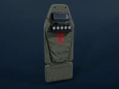 Vant VM ballistic shield Low-poly 3D model
