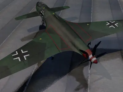 Henschel Hs-P-87 3D model