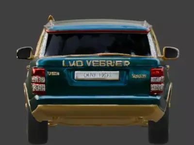 Luxury Jeweled Range Rover Vogue Low-poly 3D model