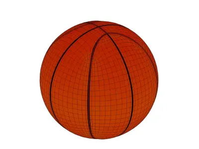 Balls Pack - Basketball Ball Low-poly 3D model