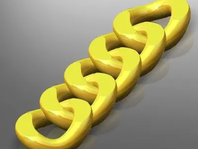 CHAIN2-ZINCIR2 chain of links 3D model