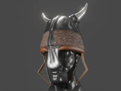 Helmet viking 3D model