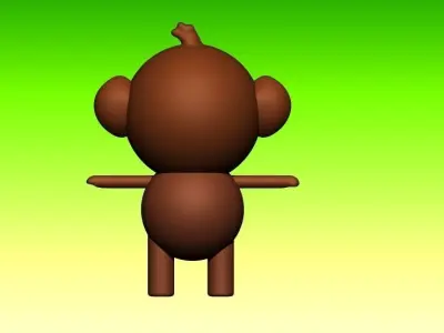Monkey 3D model buy