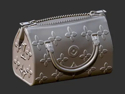 purse art deco 3D print model