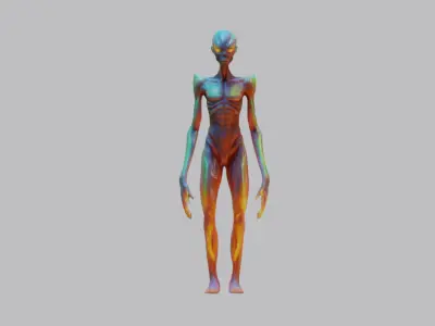 Cosmic Alien 3D Model 3D model