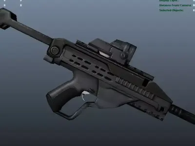 Female Scout Low-poly 3D model