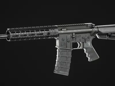 Rearden DPB Muzzle Device Low-poly 3D model