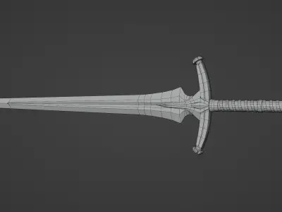 Sword  PBR low-poly model Low-poly 3D model