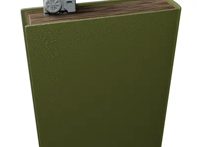 Train Bookmark 3D print model