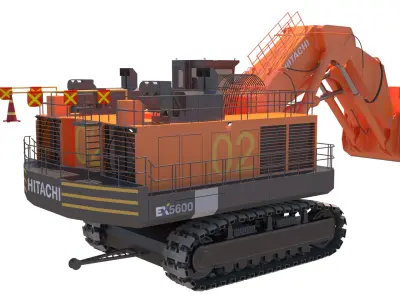 Hitachi EX5600 3D model purchase