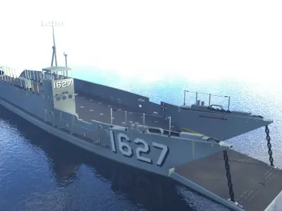 LCU1600 class US Japan partnership LCU1627 Free 3D model