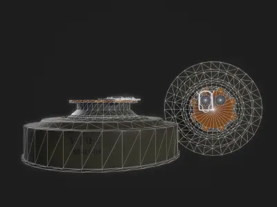 Soviet anti-tank mine TM-62M Low-poly 3D model