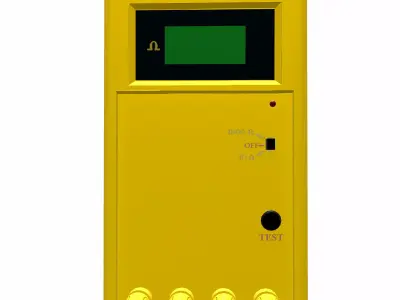 Digital Earth Resistance Tester Low Poly Low-poly 3D model