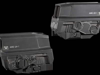 Vortex Razor AMG UH-1 GEN 2 red dot holographic sight Low-poly 3D model