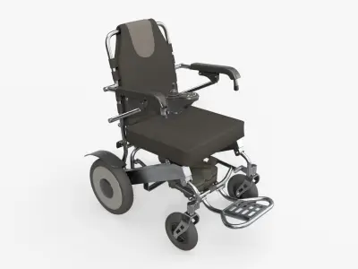 Lite powered folding wheelchair 3D model