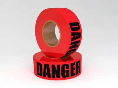 DANGER Tape Collection 3D model