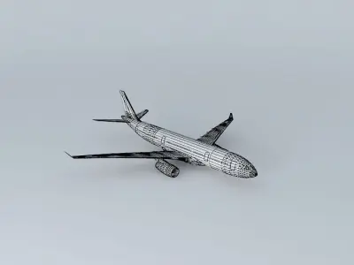 Airbus A330 200 Template Free 3D model