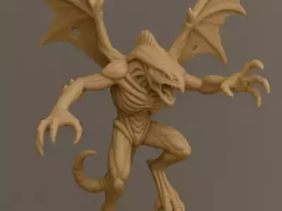 SKY HUNTER  Aerial Alien Assassin STL Pack 3D print model purchase