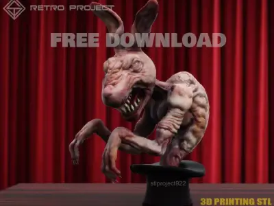 Rabbit Trick Free 3D print model