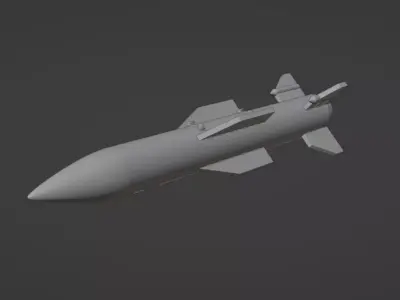 VYMPEL R-37M HYPERSONIC MISSILE aka AA-13 ARROW 3D print model