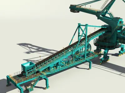 Stacker Reclaimer 3D model get