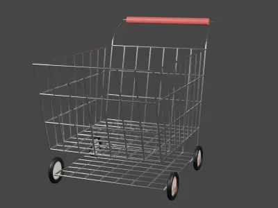 Shopping Cart 3D model get