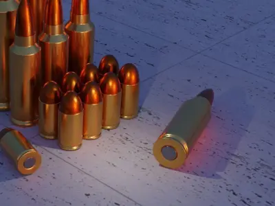 Bullets 3D model purchase