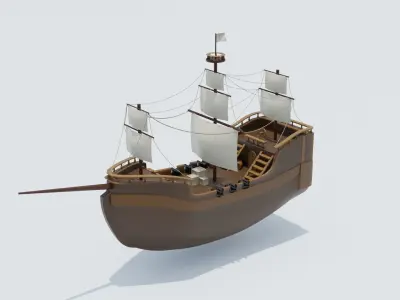 Pirate ship 3D model get