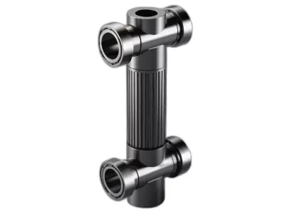 Universal Joint Drivetrain Component Low-poly 3D model