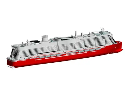 cruise ship 3D model order