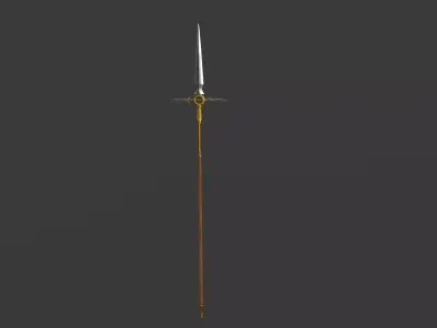 Spear 01 Low-poly 3D model