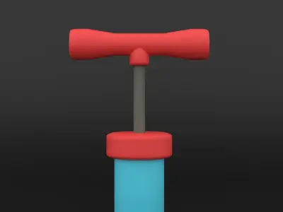 Air Pump Low-Poly 3D Model Low-poly 3D model