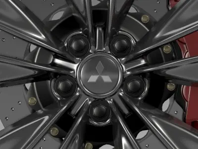 Mitsubishi Proudia wheel 3D model