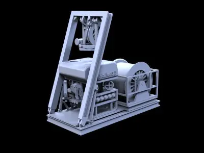 ROV type A with LARS 3D print model