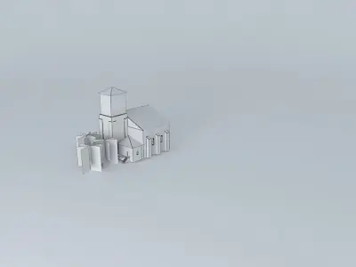 Church in Saint Vincent Free 3D model