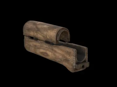 AK - Handguard - AKM-WOOD Low-poly 3D model